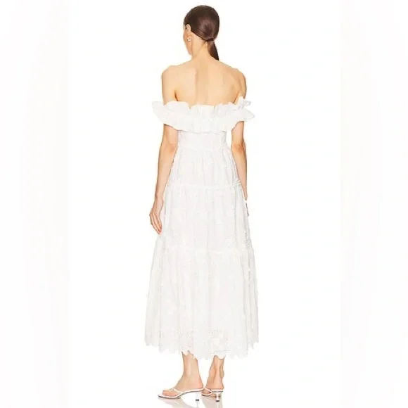 Astr White Off-Shoulder Midi Dress - Picture 4 of 10